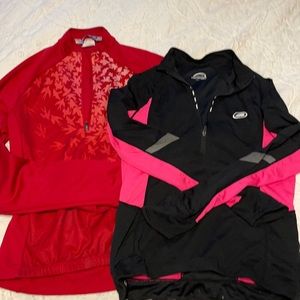 Two women’s biking tops